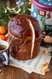 Panettone Maison Brioche Aux Raisins Secs Et Orange Confite