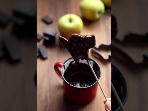 Comment faire des sucettes pomme choco d'Halloween