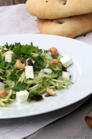 Courgettes crues râpées
