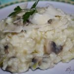 risotto poireau champignon