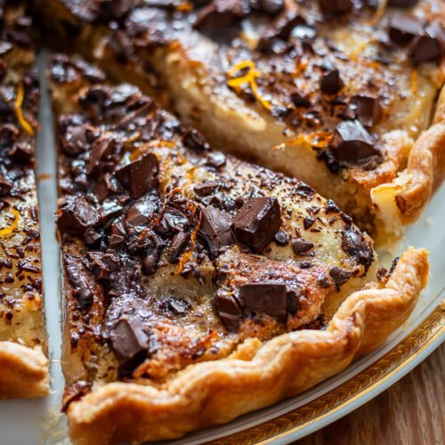 Tarte amandine aux poires