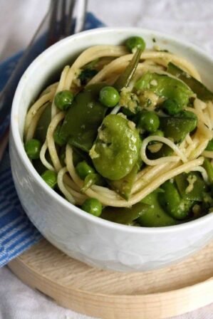 pâtes au pesto de roquette