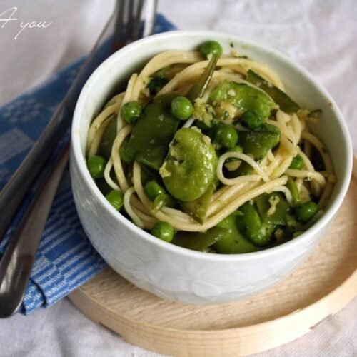 pâtes au pesto de roquette