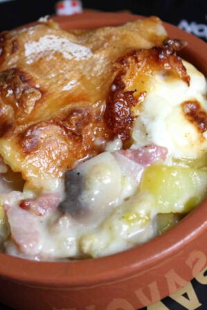 Tartiflette poireau champignon