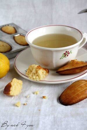 Madeleines miel citron