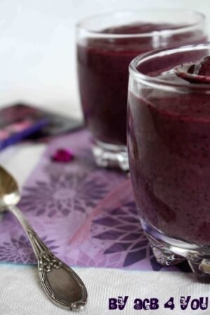 Smoothie onctueux aux myrtilles