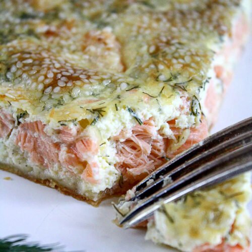 Quiche au saumon