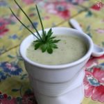 Velouté de courgette ail et fines herbes