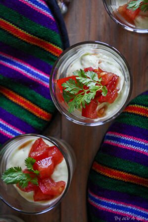 verrine à l'avocat