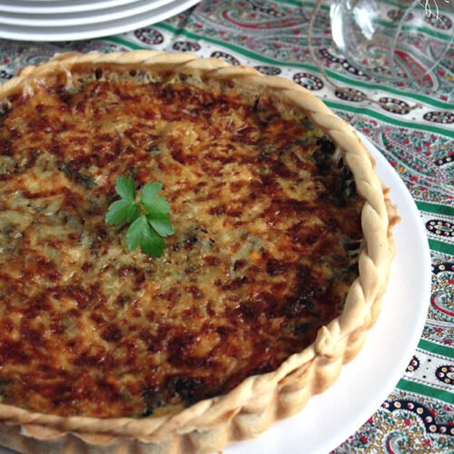 Quiche aux blettes et Comté