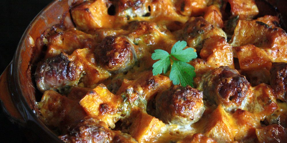 Recette Facile De Gratin Butternut Et Saucisse Au Cheddar