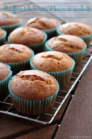 Muffins sans œufs banane et cacahuète
