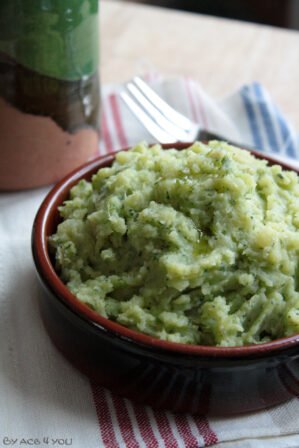purée au pesto