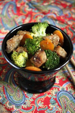 Sauté de porc au sésame