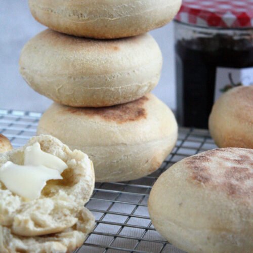 Muffins anglais, recette au levain