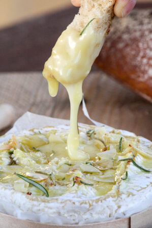 camembert rôti au miel