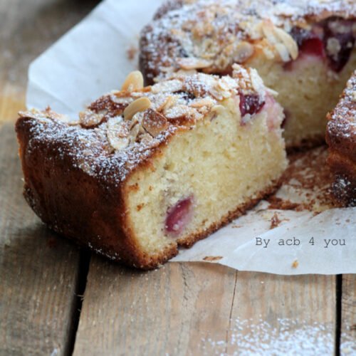 Gâteau cerise et amande