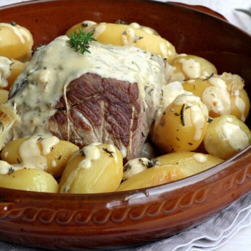 rôti de porc à la moutarde