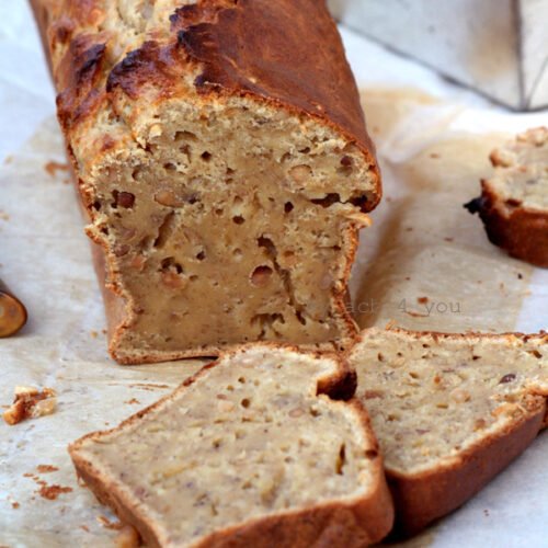 Cake à la banane au beurre de cacahuète
