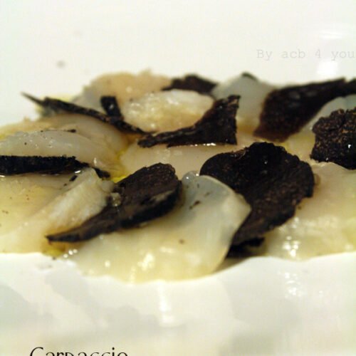 Carpaccio de Saint-Jacques à la truffe