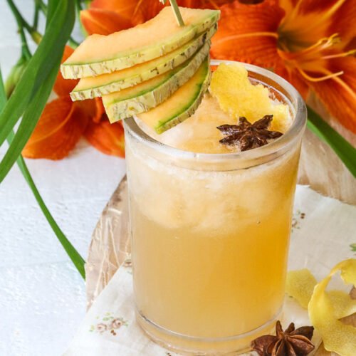 cocktail au melon et calvados