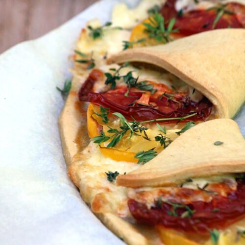 Tarte couronne tomate mozzarella