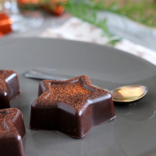 fondant au chocolat et crème de marrons sans cuisson