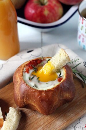 Œuf cocotte en brioche