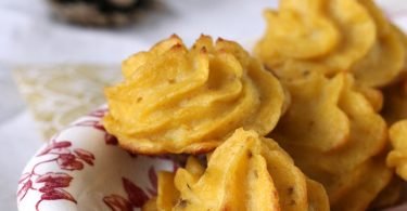 Pommes duchesse moutarde au cahblis