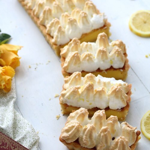 tarte au citron meringuée où tout cuit ensemble