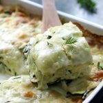 gratin de ravioles aux courgettes