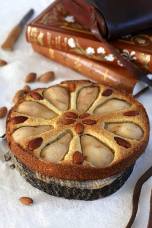 Gâteau sans gluten aux poires et amande