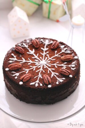 Gâteau de Noël aux noix de pécan