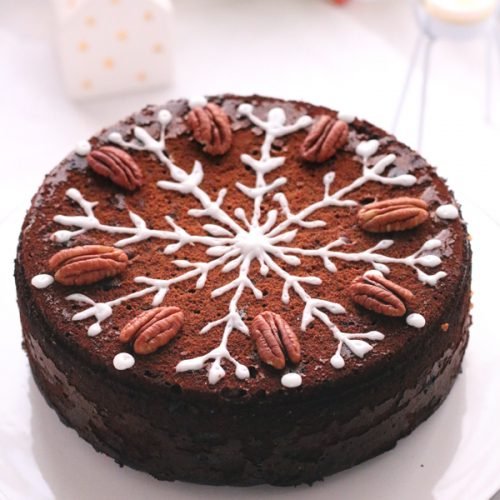 Gâteau de Noël aux noix de pécan