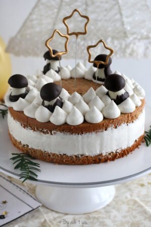 Gâteau à la crème pour Noël