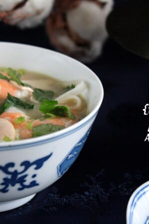 Bouillon thaï aux crevettes