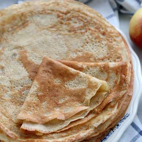 Crêpes au cidre sans lactose