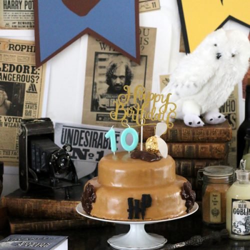 gâteau d'anniversaire Harry Potter au chocolat