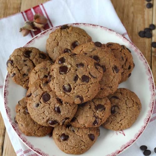 Cookies au praliné et chocolat