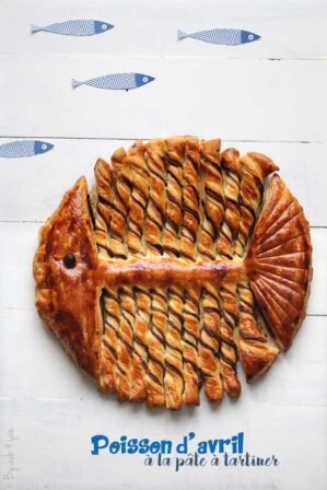Poisson d'avril feuilleté au chocolat