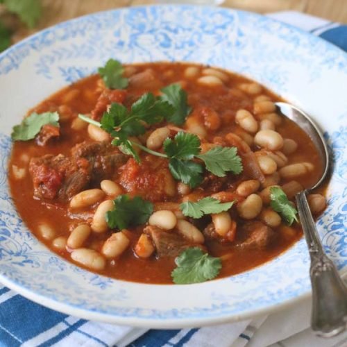 Ragout d'agneau aux haricots blancs