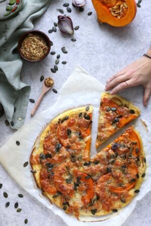 Pizza bianca au potimarron