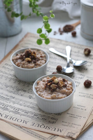 Riz au lait praliné noisette