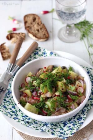 Salade de hareng fumé aux pommes de terre