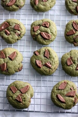 Cookies matcha chocolat