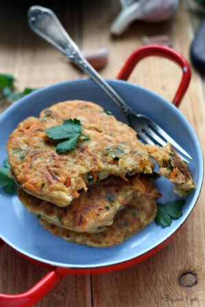 Galettes de carottes au levain