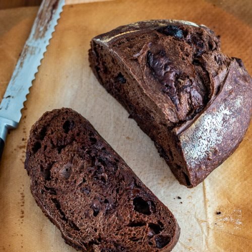 pain cacao au levain