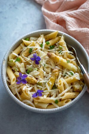 penne aux asperges