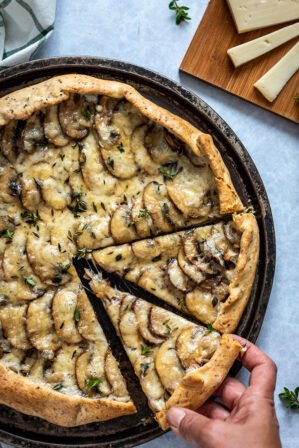 tarte rustique aux champignons