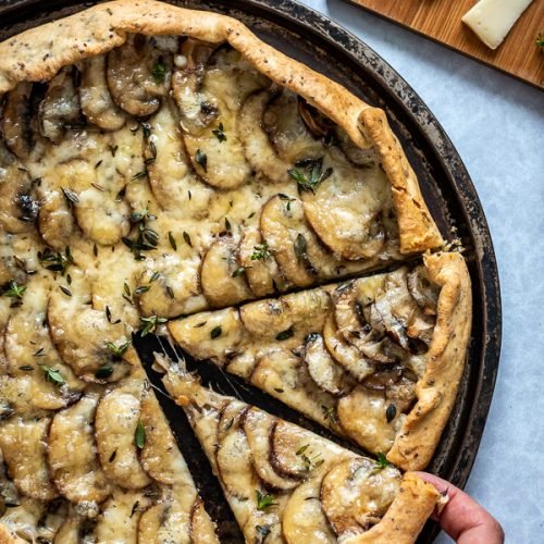 tarte rustique aux champignons